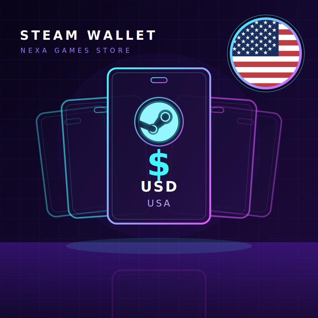بطاقة ستيم اميركي 10$